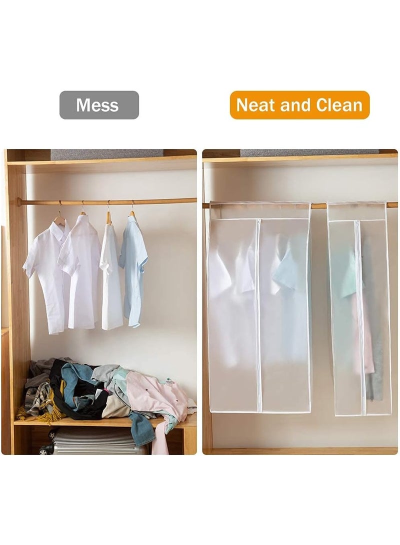 PTTIMFFM 2 PCS Clothing Storage Garment Bags, Thickened Moth-Proof & Dustproof Coat Covers for Wardrobes - Image 5